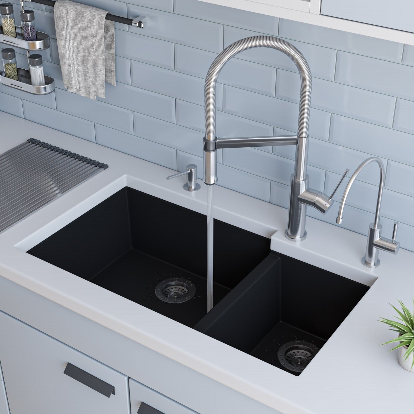 ALFI brand  AB2015 Brushed Gooseneck Single Hole Faucet
