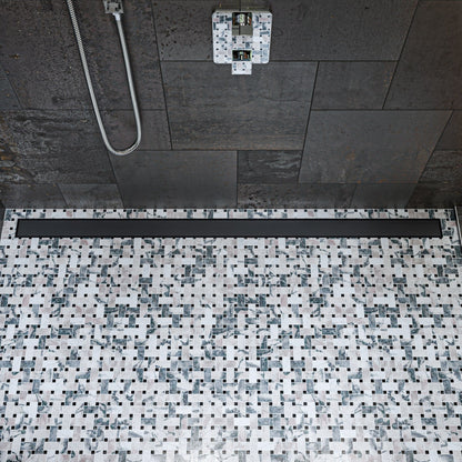 ALFI brand ABLD59B Linear Shower Drain with Solid Cover