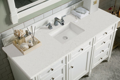 Brittany 60" Single Vanity in Bright White