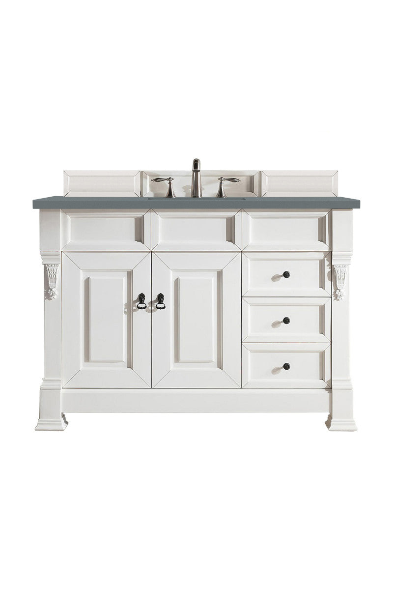 Brookfield 48" Single Vanity Cabinet, Bright White
