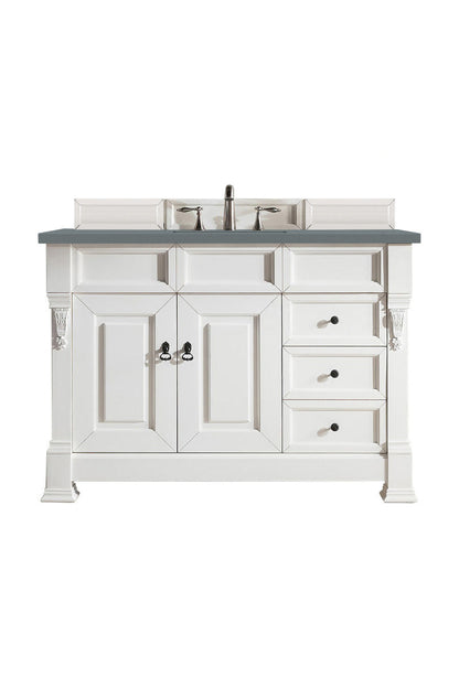 Brookfield 48" Single Vanity Cabinet, Bright White