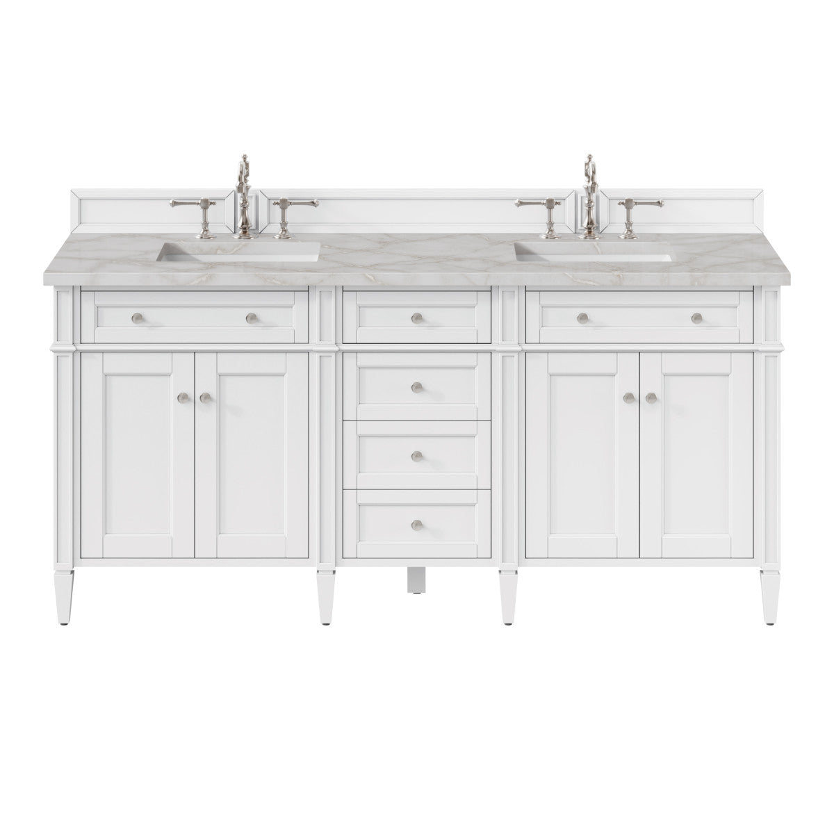 Brittany 72" Double Vanity in Bright White