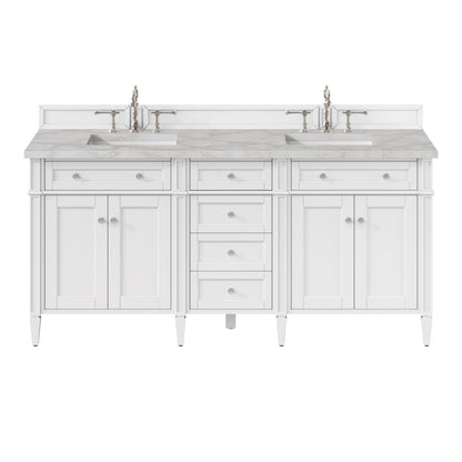 Brittany 72" Double Vanity in Bright White