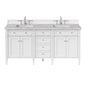 Brittany 72" Double Vanity in Bright White