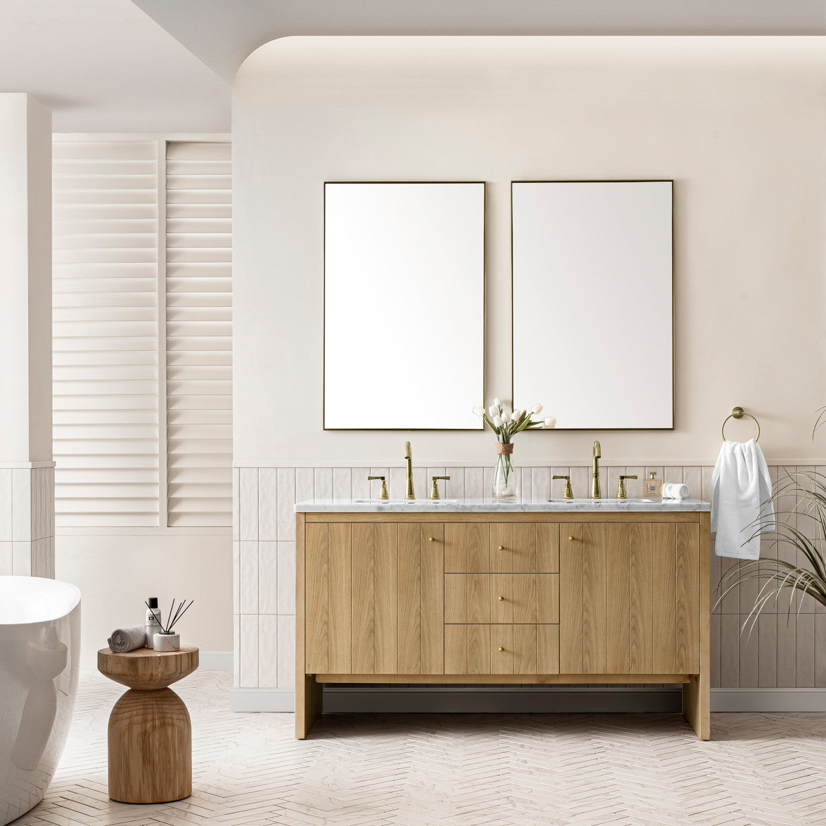 Hudson 60" Double Vanity Cabinet