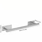 SpaceSaving Stainless Steel Towel Rack  Hook Set
