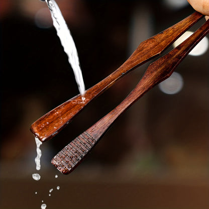 HeatResistant Wooden Food Tong Versatile Kitchen Essential