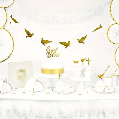 Elegant 60Piece White Disposable Plate Set for Events