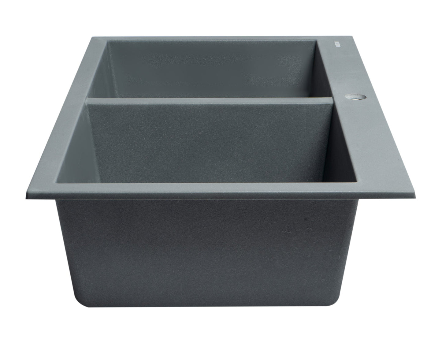 ALFI brand AB3420DI 34" Drop-In Double Bowl Granite Composite Kitchen Sink