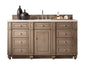 Bristol 60" Single Vanity Cabinet, Bright White
