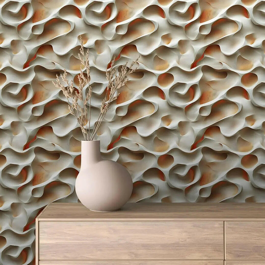 Carved Alabaster Waves