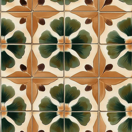 Gilded Ginkgo Garden Tiles