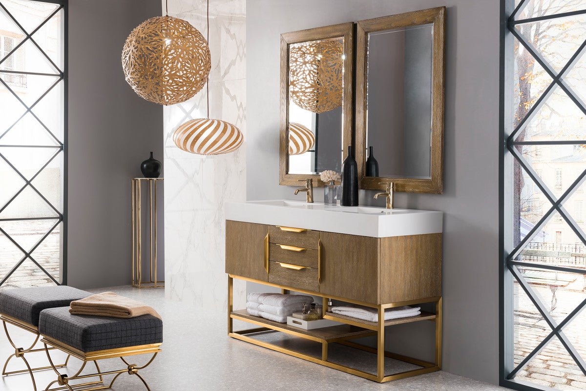 Columbia 59" Double Vanity Cabinet