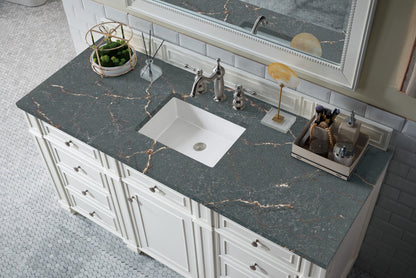 Bristol 60" Single Vanity Cabinet, Bright White
