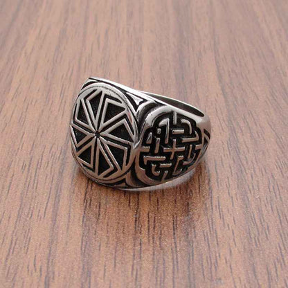 Personalized Viking Ring - Retro Nordic Men's Titanium Steel Ring