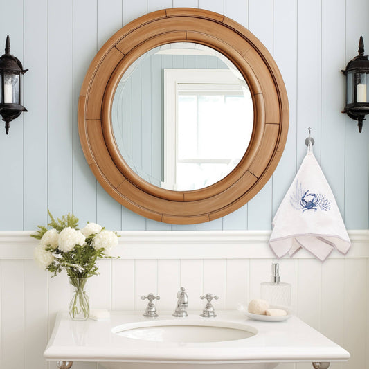 Blue Crab Terrycloth Guest Hand Towel