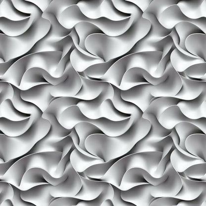 White Silk Flow Wallpaper