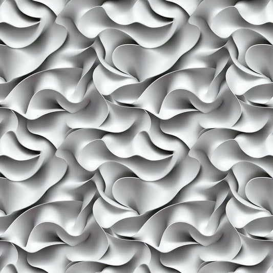 White Silk Flow Wallpaper