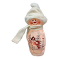 Lighted Snowman Lamp - Snow Couple - 8 Inches tall