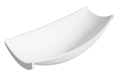 ALFI brand HammockTub2 HammockTub2 71" Solid Surface Resin Suspended Wall Mounted Hammock Bathtub