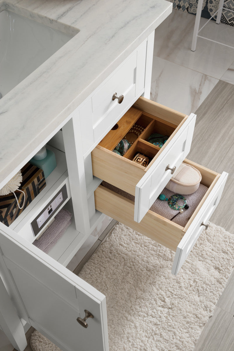 Palisades 36" Single Vanity Cabinet, Bright White