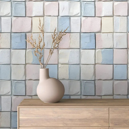 Artisan Pastel Block Mosaic