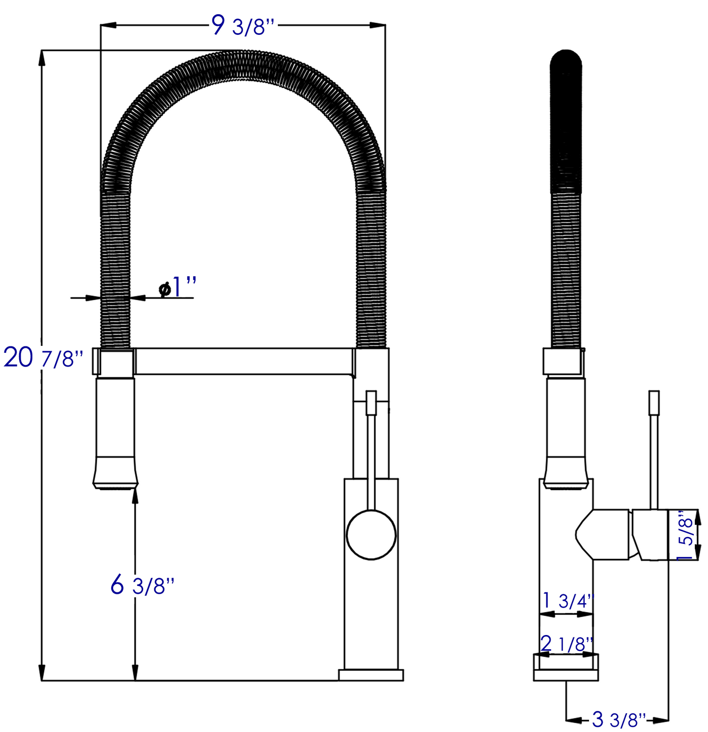 ALFI brand  AB2015 Brushed Gooseneck Single Hole Faucet