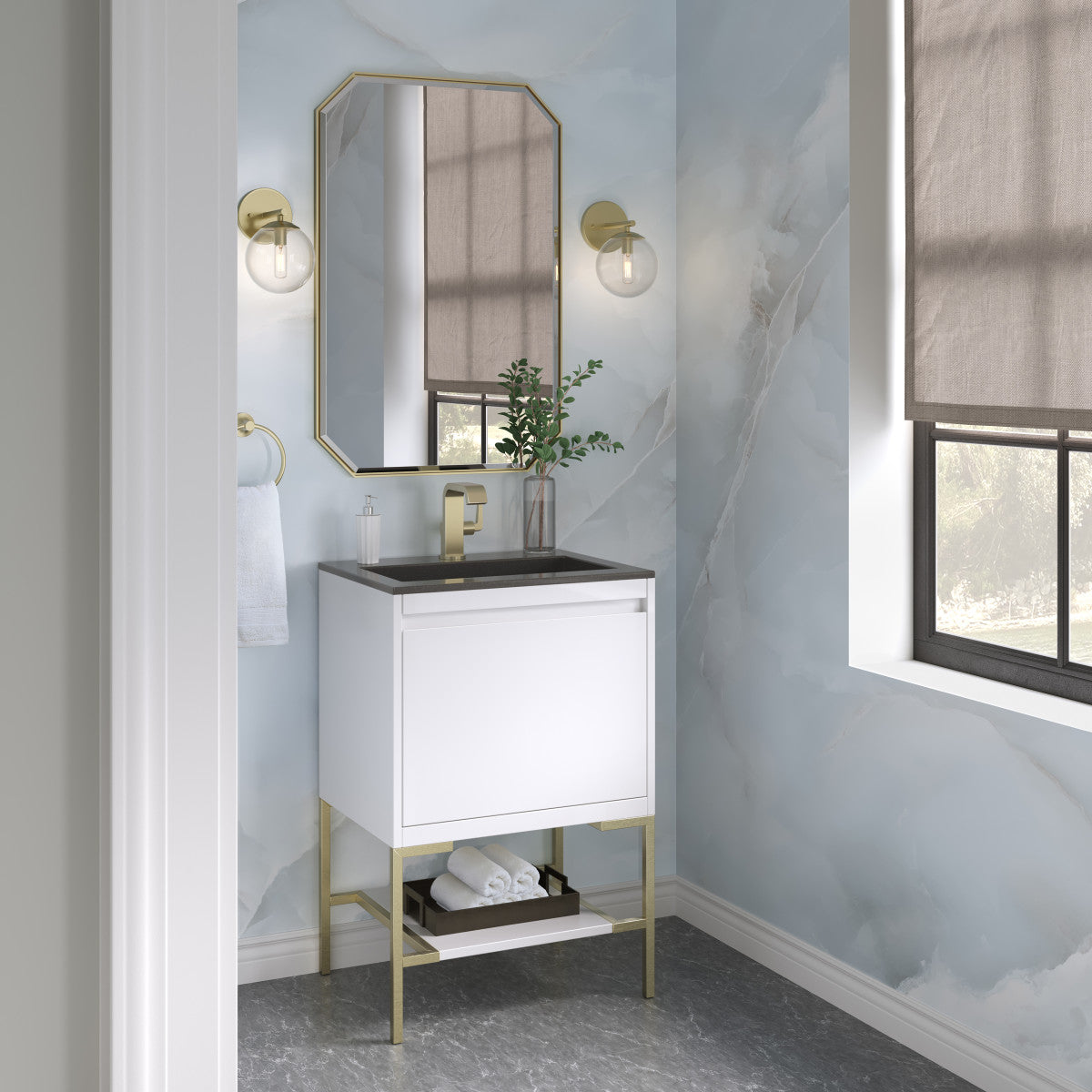 Mantova 23.6" Single Vanity Cabinet