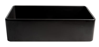 ALFI brand ABF3618 Smooth Apron 36" x 18" Single Bowl Fireclay Farm Sink