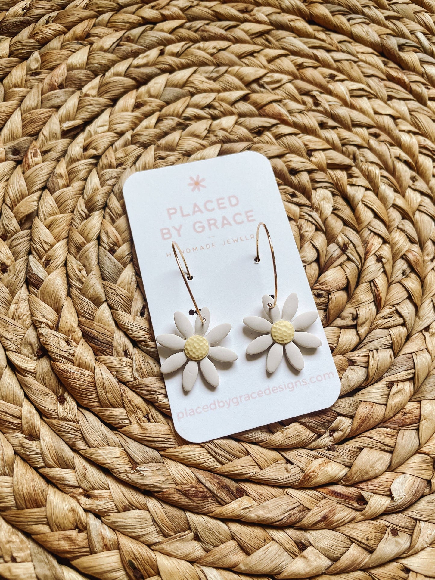 Placed by Grace - Daisy Hoops I Summer Wild Flower Collection
