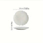 Premium White Ceramic Dinner Plates for Gourmet Dining