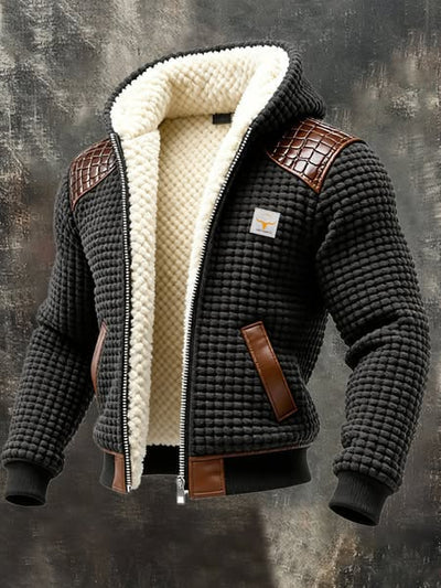 Digital Print Hooded Jacket - Solid Color Fleece Lined Cardigan for Men and Women (Sizes S-5XL)