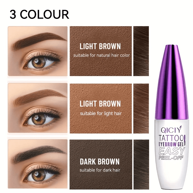 Easy Peel Off Eyebrow Gel Long-Lasting, Waterproof & Smudge Proof