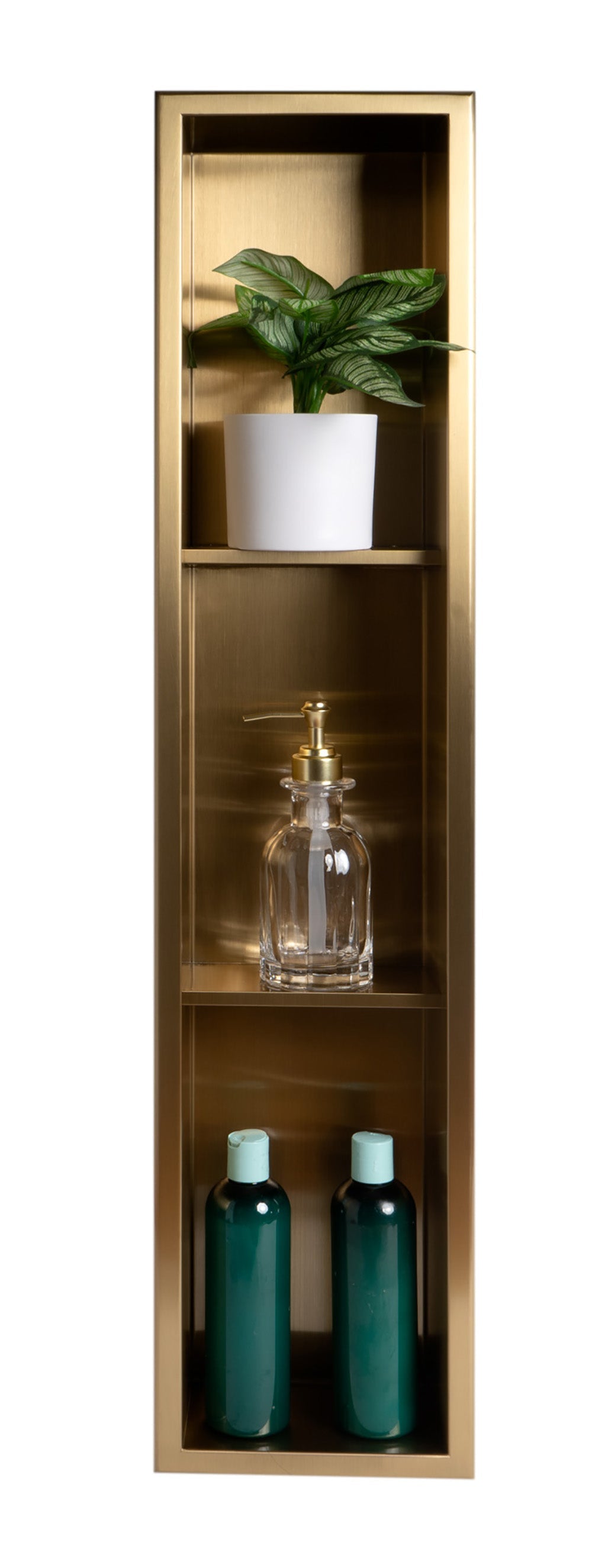 ALFI brand ABNP0836 8" x 36" Vertical Triple Shelf Shower Niche