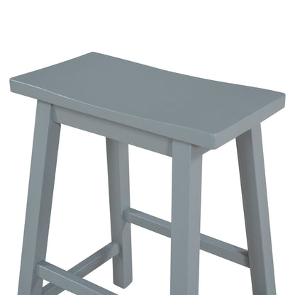 Farmhouse Rustic 2-piece Counter Height Wood Kitchen Dining Stools | Home Decor | Kitchen + Metal