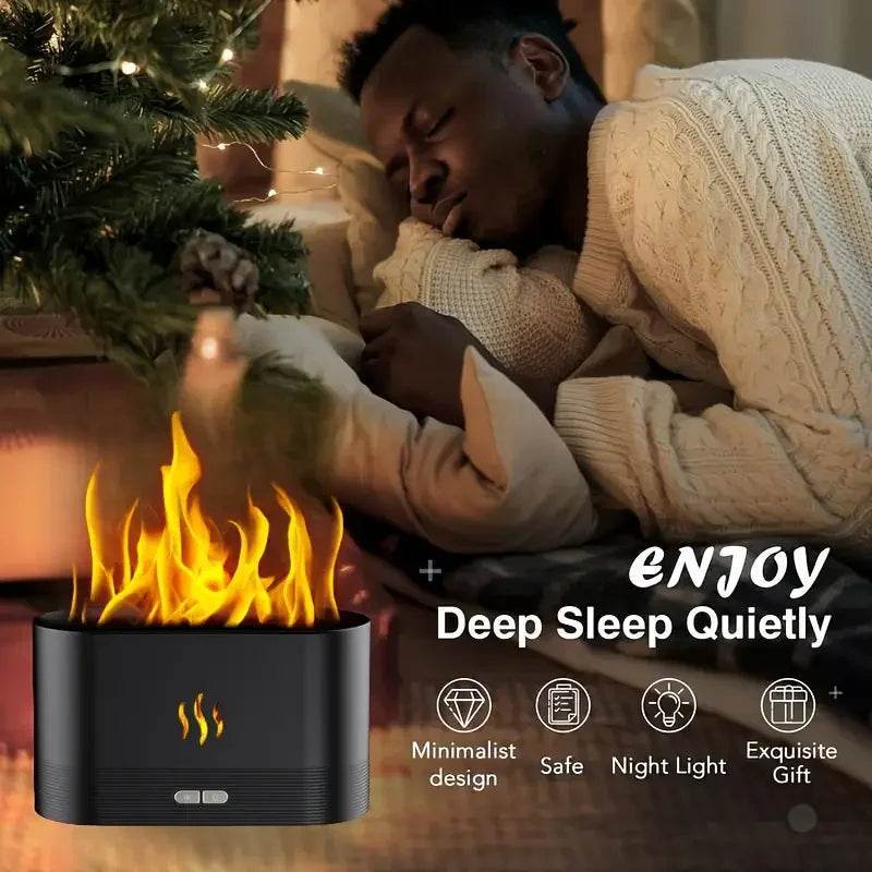 Simulated Flame Aroma Diffuser & Ultrasonic Cool Mist Maker
