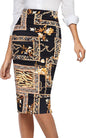 Sexy Leopard Print High Waist Skirt - Sheath Design
