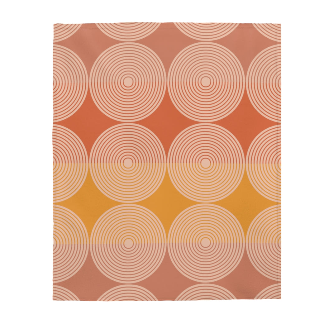 Abstract Circles Plush Blanket Throw | Kitchen + Metal