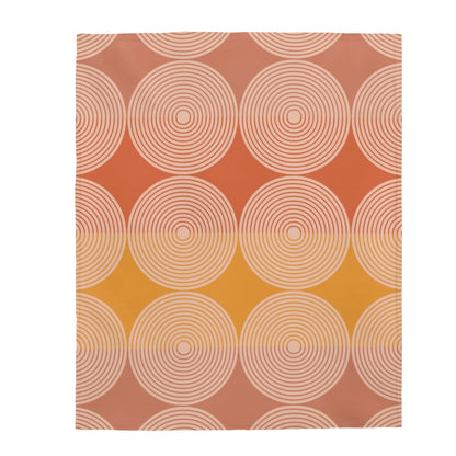 Abstract Circles Plush Blanket Throw | Kitchen + Metal