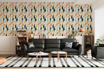 Whispering Tides Abstract Mural