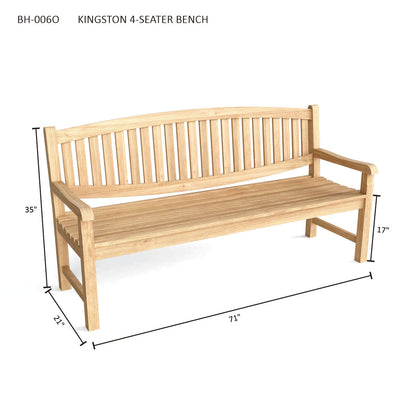 Kingston 4-Seater Bench