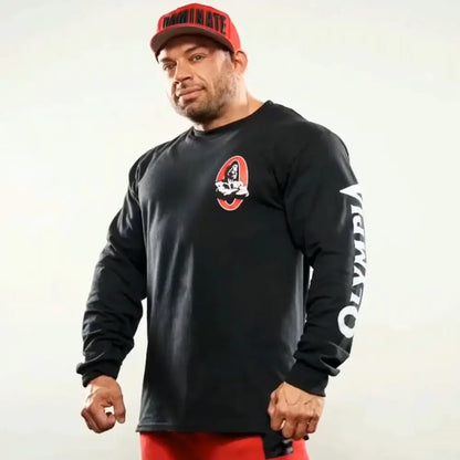 Men's Autumn Cotton Gym Training Bottoming Shirt