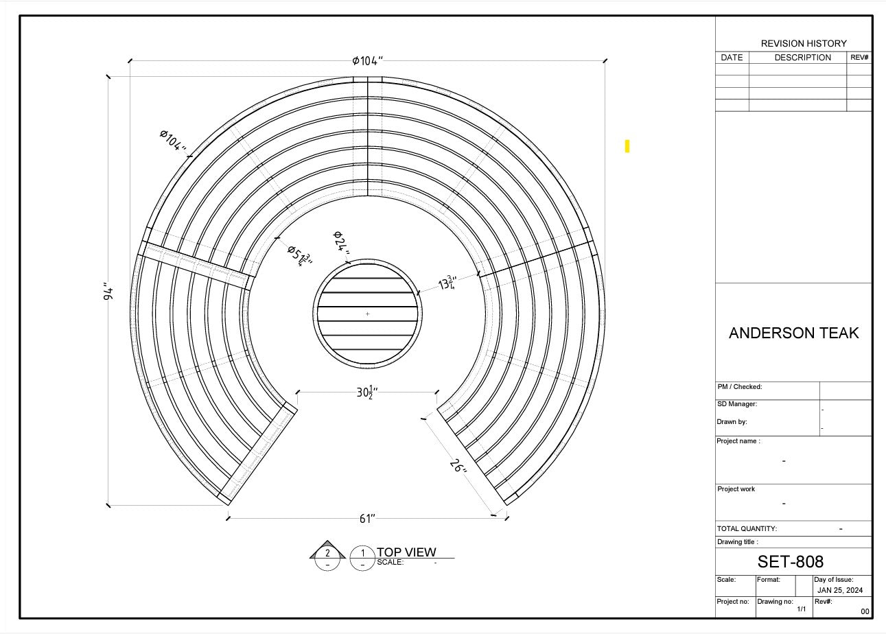 Set-808 Circular Modular Deep Seating