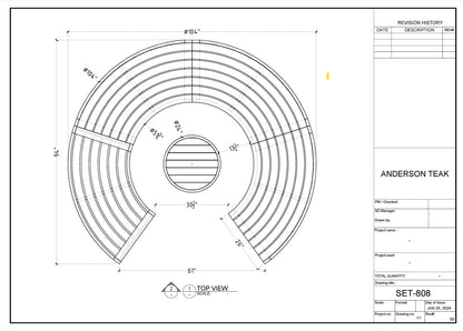 Set-808 Circular Modular Deep Seating
