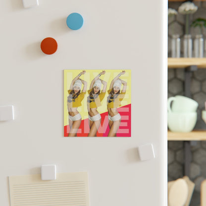 2882HomeDecor™ LIVE LIVE LIVE Square Magnet