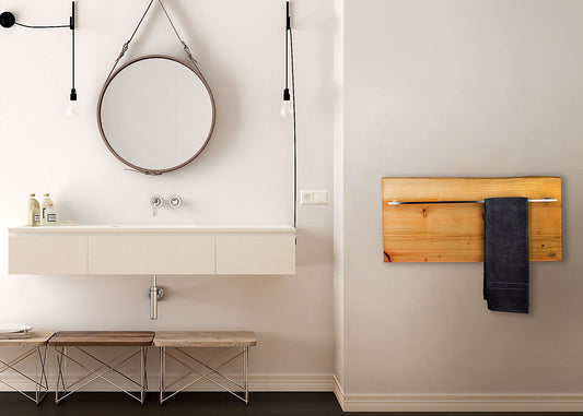 ALFI brand  ABTW3216H 32"x16" Live Edge Cedar Wood Towel Warmer
