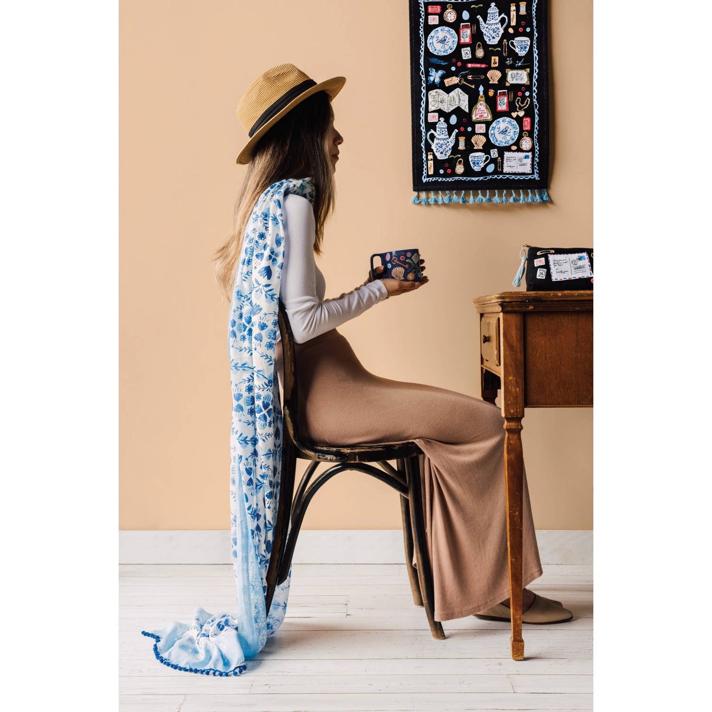 Finders Keepers Ceramic Studio Midi Mug  | Cobalt Blue Coffee Tea Cup