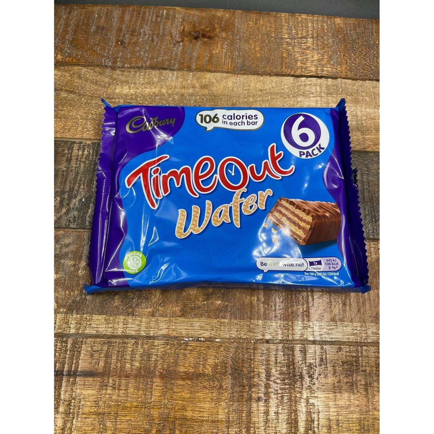 Cadbury Timeout Wafer 6 Pack - 121.2g