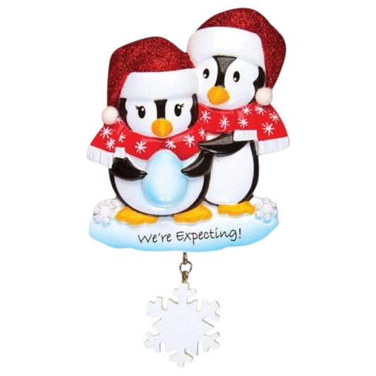 We're Expecting Penguins Ornament