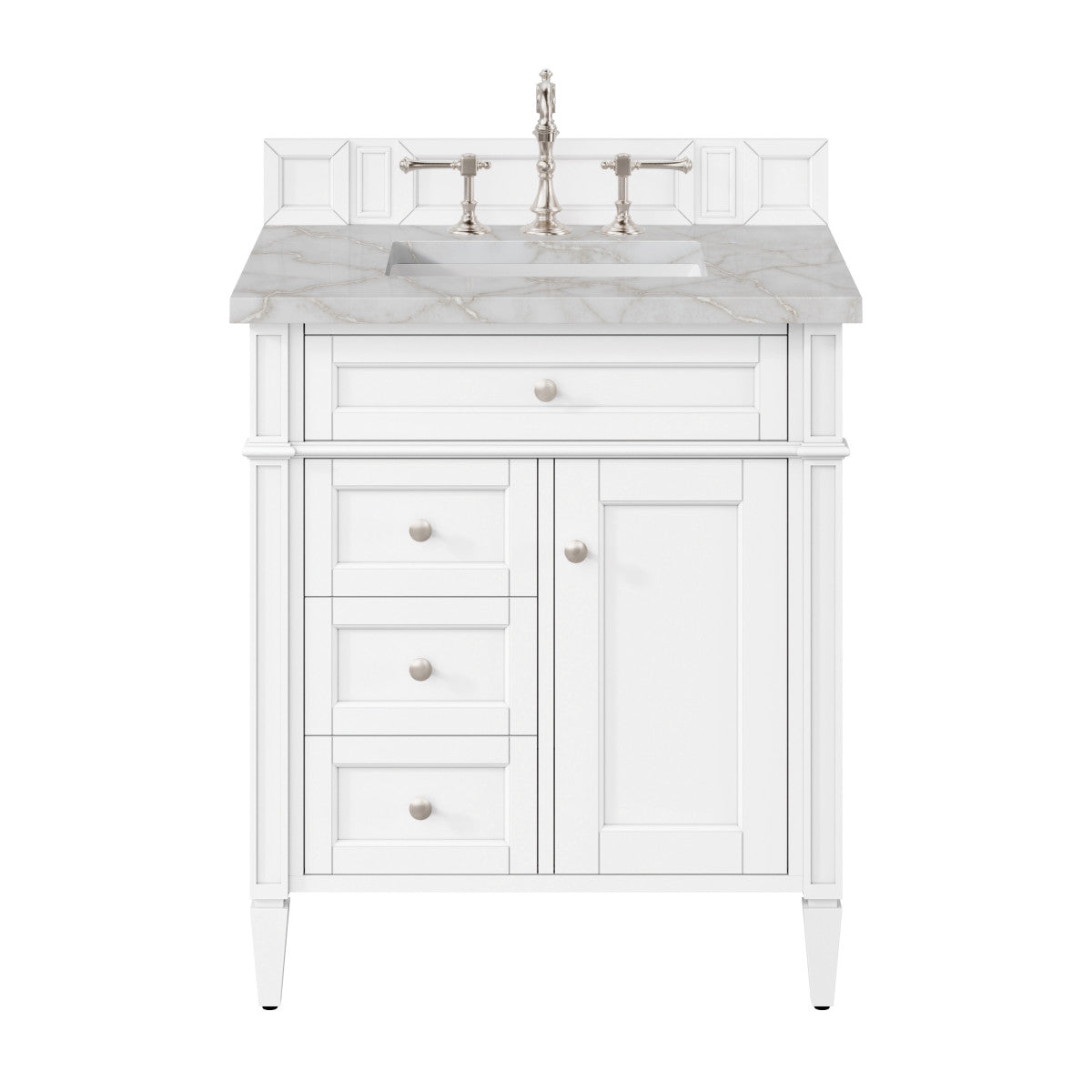 Brittany 30" Single Vanity in Bright White